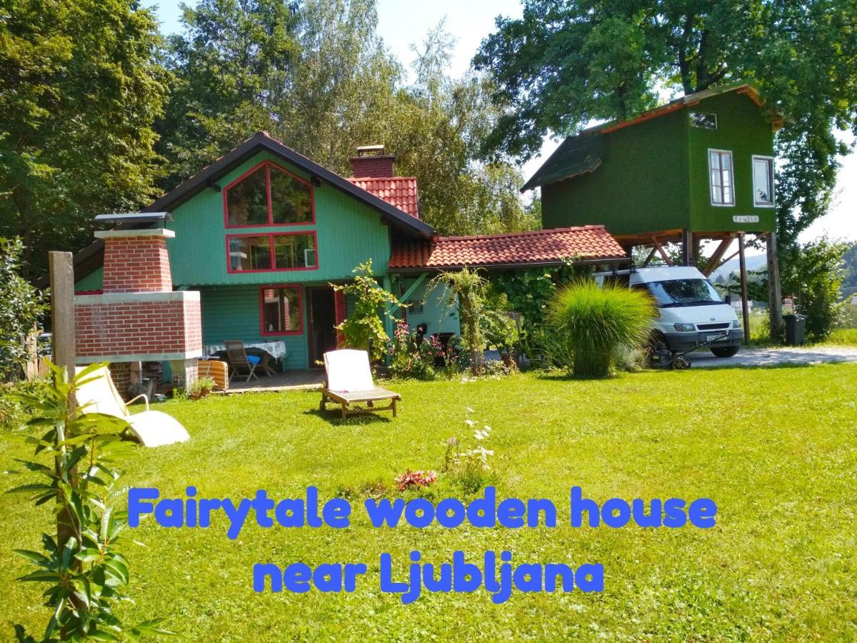 Vila Fairytale Wooden House By Ljubljana Grosuplje Exteriér fotografie